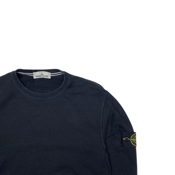 Stone Island 2014 Black Cotton Crewneck Sweatshirt