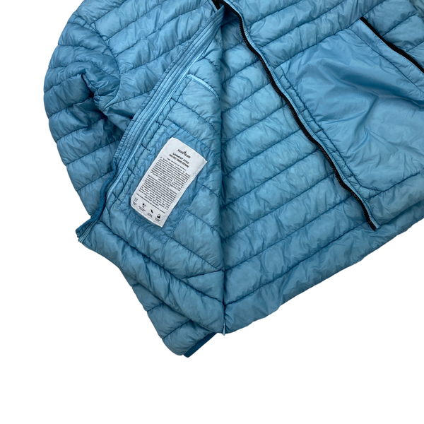 Stone Island Light Blue Micro Yarn Down Jacket