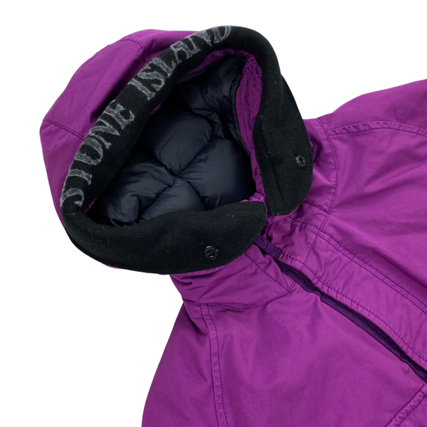 Stone Island Purple Down Filled David TC Parka Jacket