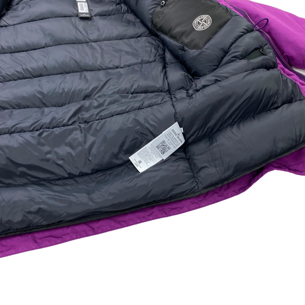 Stone Island Purple Down Filled David TC Parka Jacket