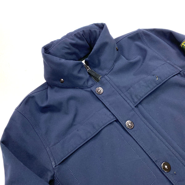 Stone Island Navy 2013 Fleece Lined Soft Shell Jacket