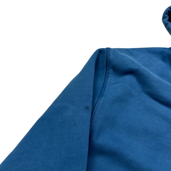 Stone Island 2020 Blue Zipped Cotton Hoodie - Large