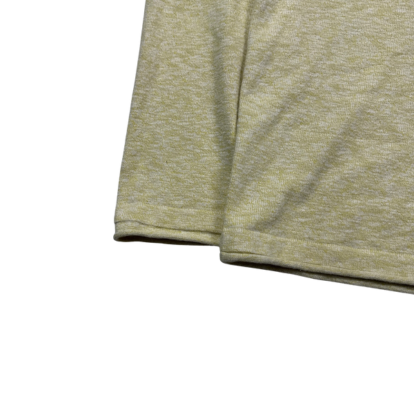 Stone Island 2019 Yellow Marl Cotton Knit - XL