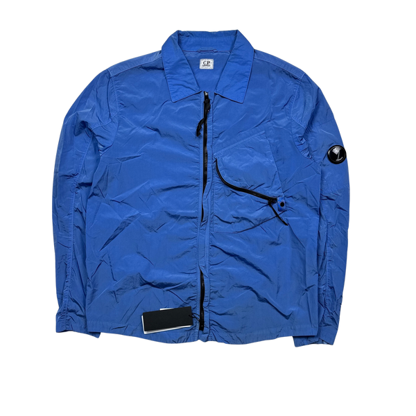 CP Company Blue Chrome Nylon Overshirt - XL