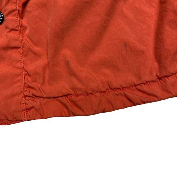 Stone Island Orange Hydrophobic Hooded Overshirt