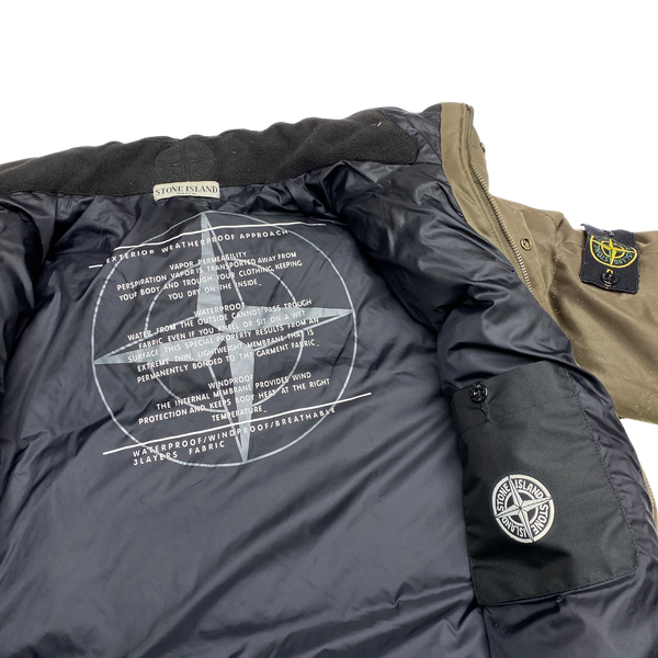 Stone Island 2010 Khaki Weatherproof Down Jacket
