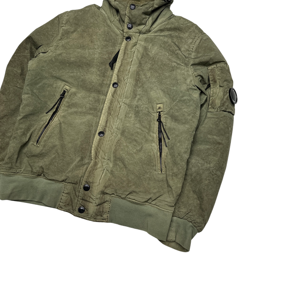 CP Company Khaki Re-Colour Nycra Quilted Jacket