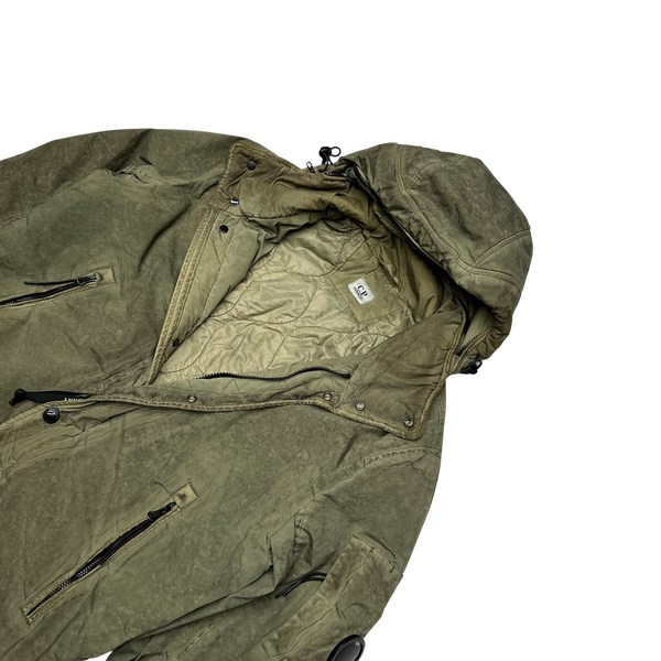 CP Company Khaki Re-Colour Nycra Quilted Jacket