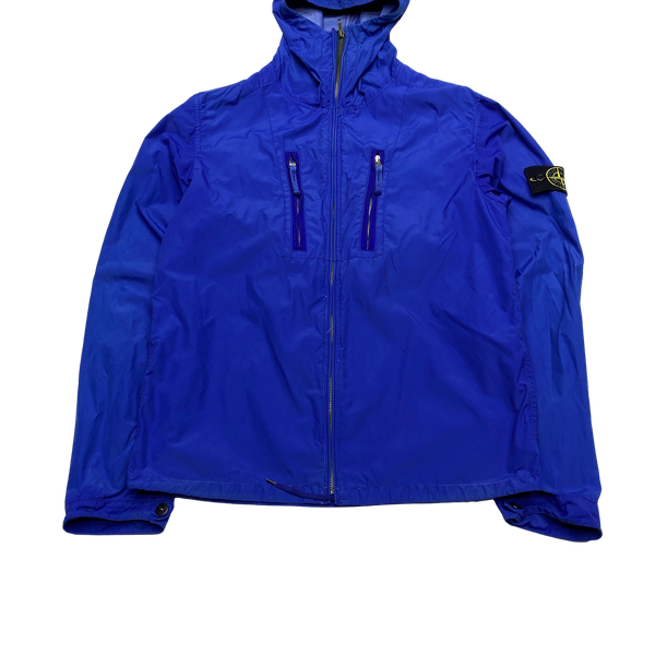 Stone Island 2008 Blue Laminated Nylon Jacket