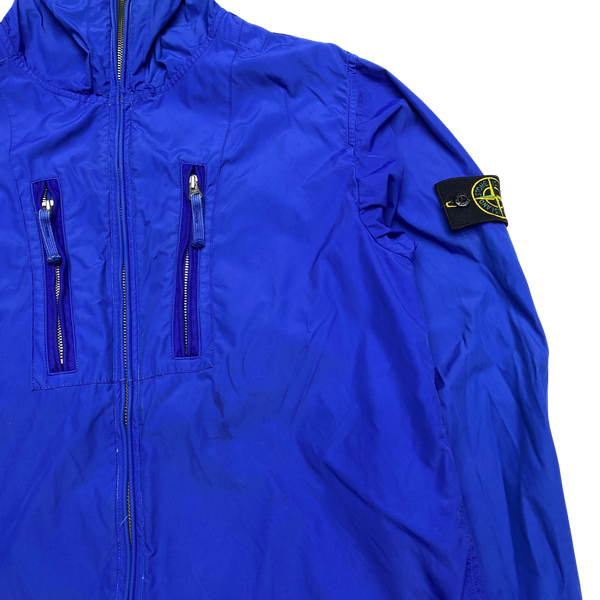 Stone Island 2008 Blue Laminated Nylon Jacket