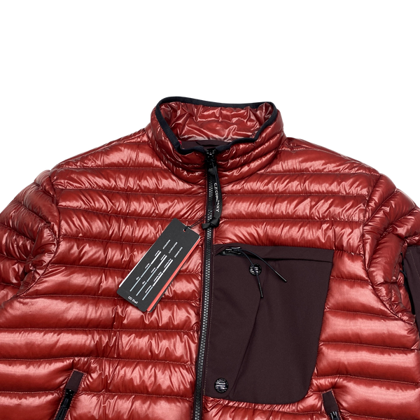 CP Company Deep Red DD Shell Puffer Jacket