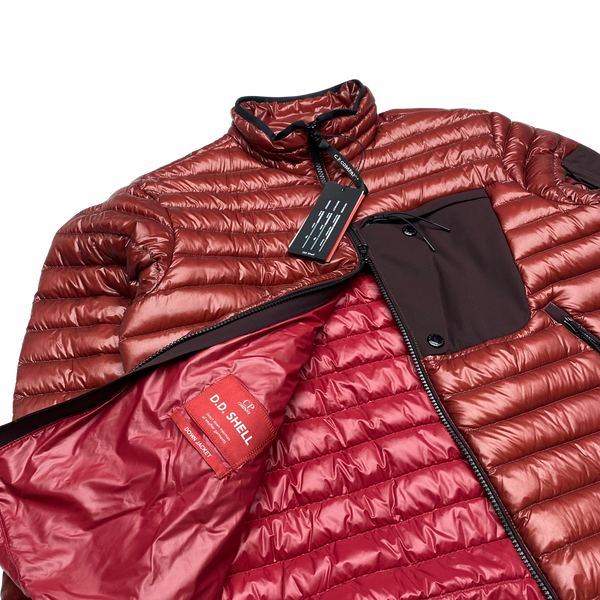 CP Company Deep Red DD Shell Puffer Jacket
