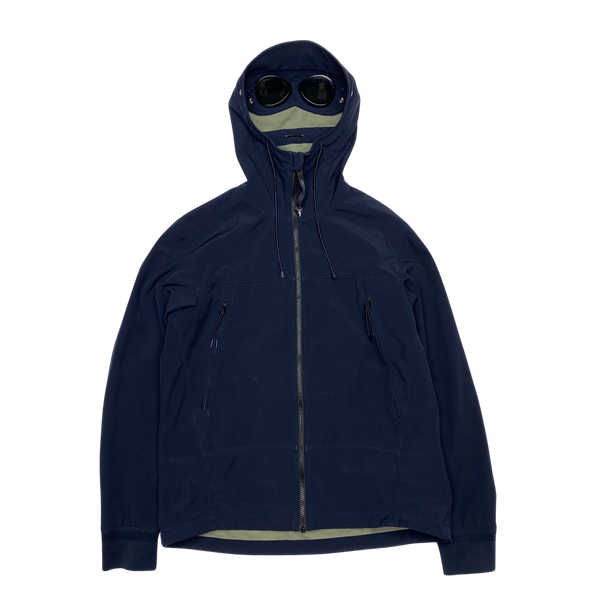 CP Company Navy Blue Lightweight Goggle Soft Shell