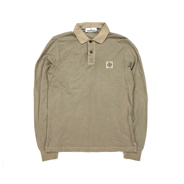 Stone Island Beige Cotton Longsleeve Top