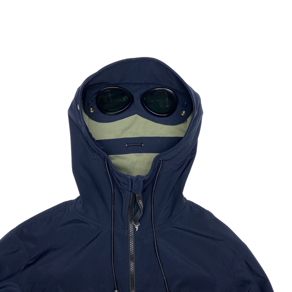 CP Company Navy Blue Lightweight Goggle Soft Shell