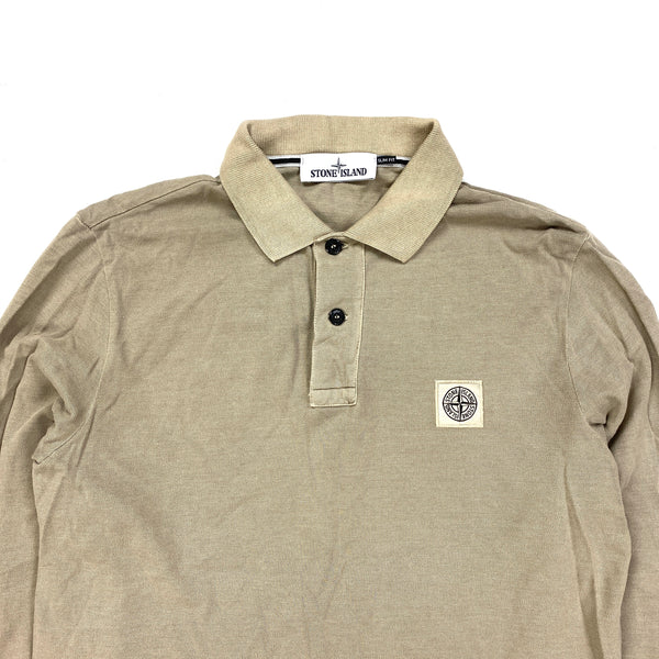 Stone Island Beige Cotton Longsleeve Top