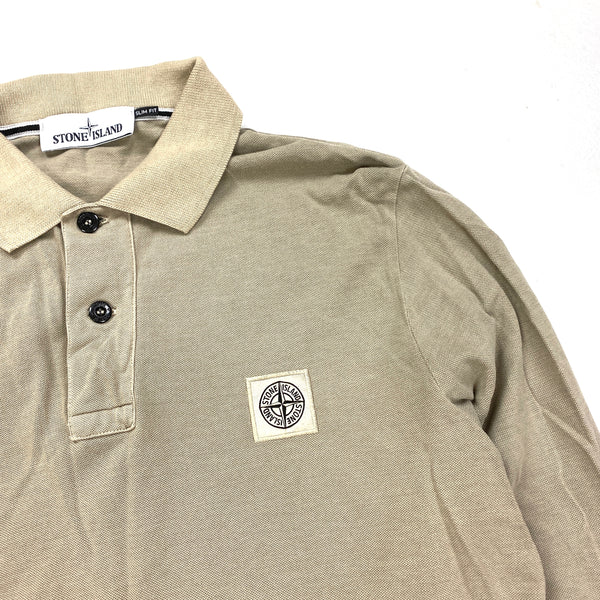 Stone Island Beige Cotton Longsleeve Top
