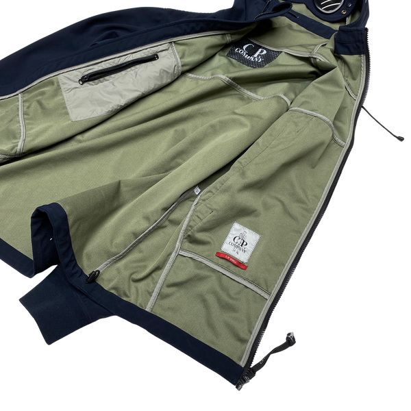 CP Company Navy Blue Lightweight Goggle Soft Shell