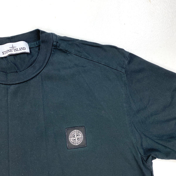 Stone Island Black Cotton T Shirt
