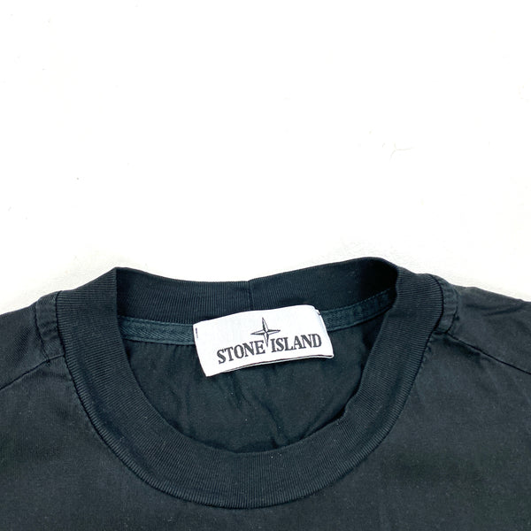Stone Island Black Cotton T Shirt