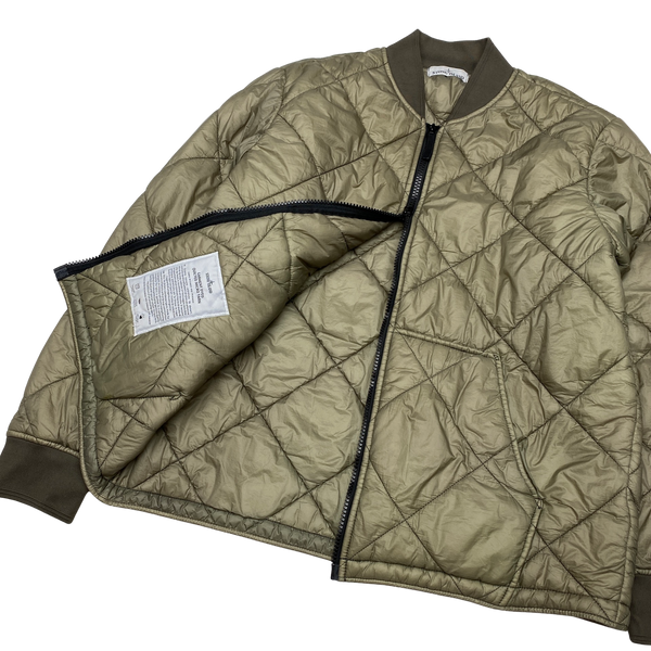 Stone Island Olive Micro Yarn Quilted Jacket