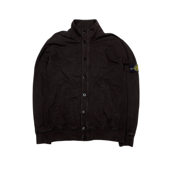 Stone Island 2013 Brown Buttoned Cotton Jumper