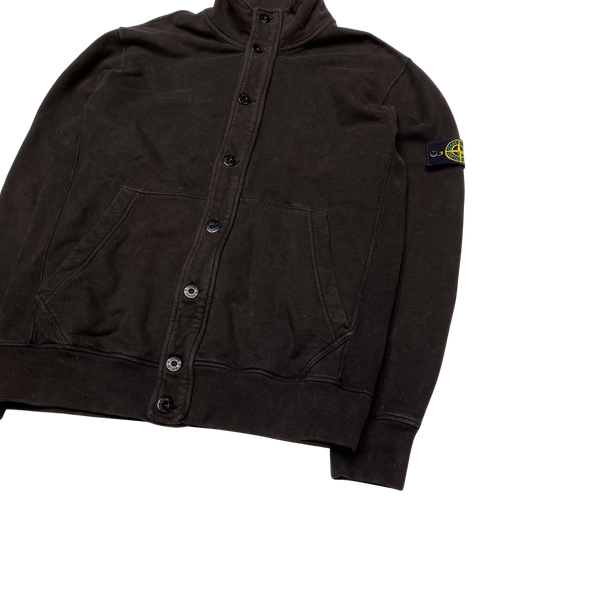 Stone Island 2013 Brown Buttoned Cotton Jumper