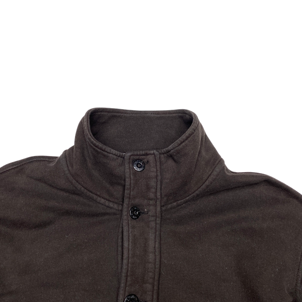 Stone Island 2013 Brown Buttoned Cotton Jumper
