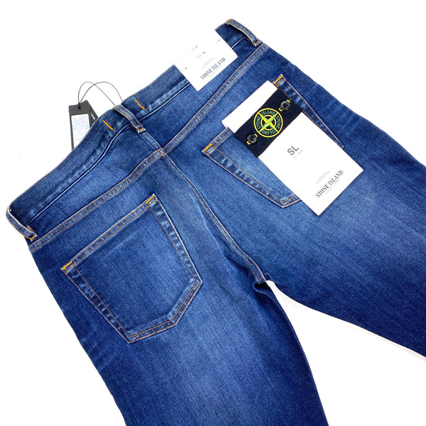 Stone Island Blue Denim Slim Jeans