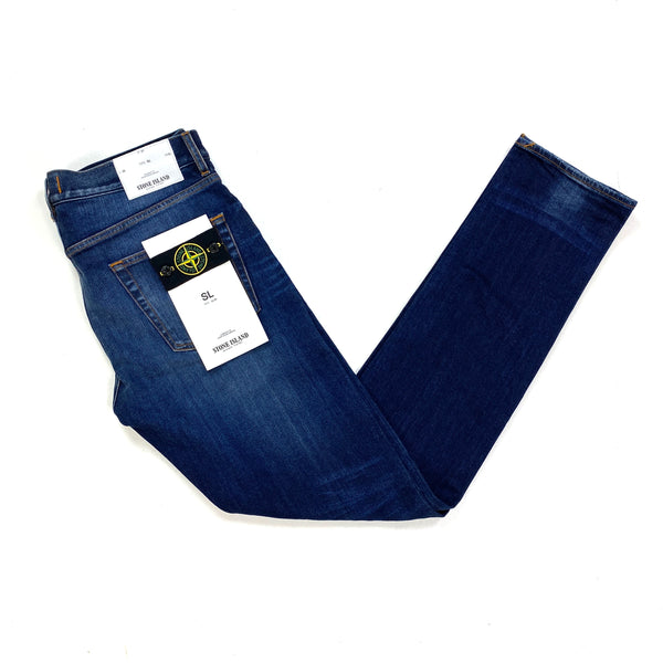 Stone Island Blue Denim Slim Jeans