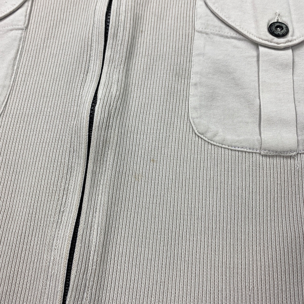 Stone Island Vintage SS/2000 Ribbed Cotton Grey Overshirt
