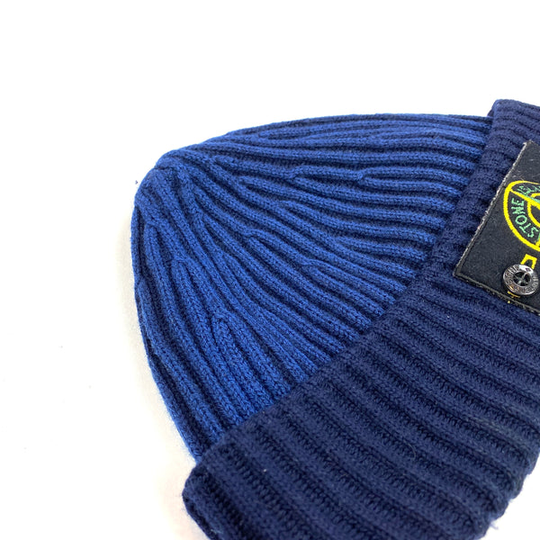 Stone Island Two Tone Blue Beanie