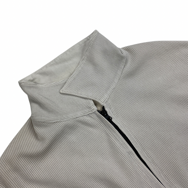 Stone Island Vintage SS/2000 Ribbed Cotton Grey Overshirt