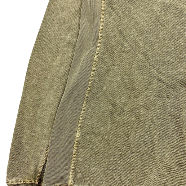Stone Island Olive Green Cotton Crewneck Sweatshirt