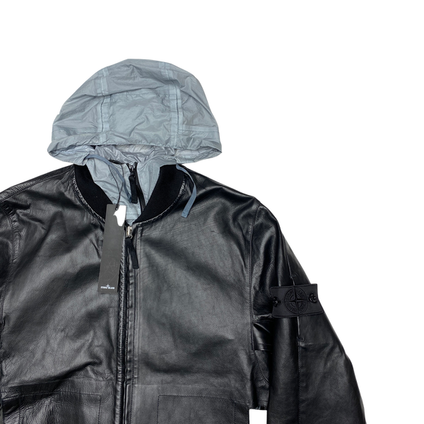 Stone Island 2016 Hyperlight 3 In 1 Leather Jacket