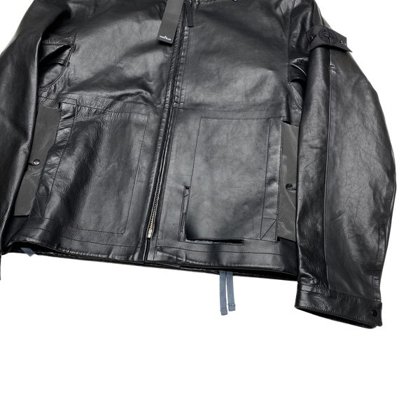 Stone Island 2016 Hyperlight 3 In 1 Leather Jacket