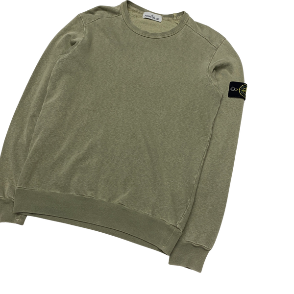 Stone Island 2016 Olive Green Crewneck Sweatshirt