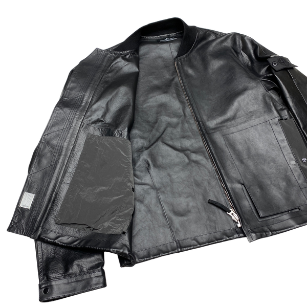 Stone Island 2016 Hyperlight 3 In 1 Leather Jacket
