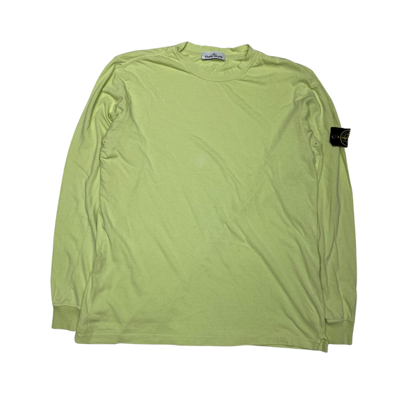 Stone Island Yellow Longsleeve Cotton Top