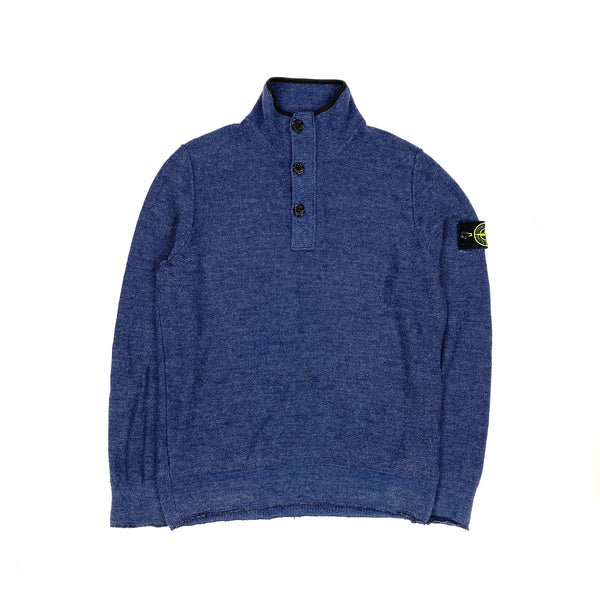 Stone Island Blue Marl Pullover Jumper
