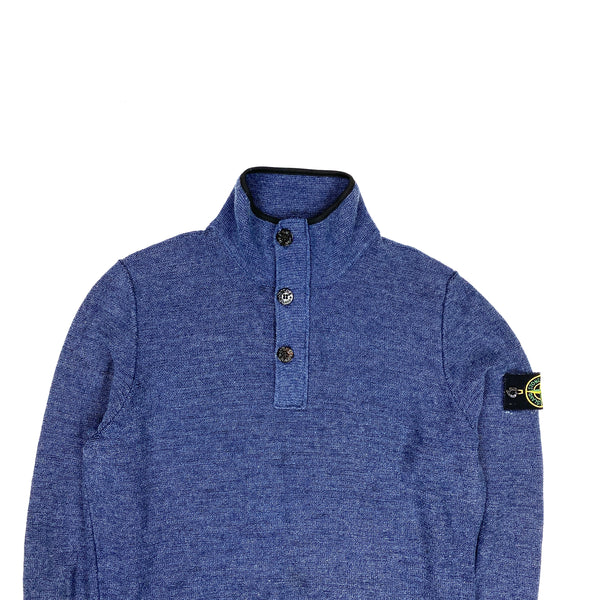 Stone Island Blue Marl Pullover Jumper