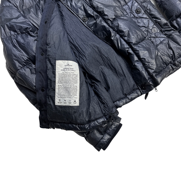 Stone Island 2012 Navy Garment Dyed Puffer Jacket - Small