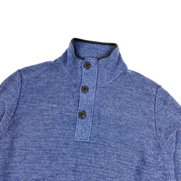Stone Island Blue Marl Pullover Jumper
