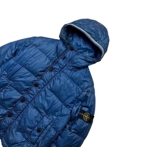 Stone Island 2012 Blue Garment Dyed Puffer Jacket - Medium