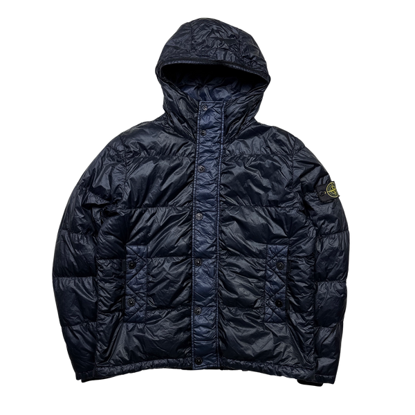 Stone Island 2012 Navy Garment Dyed Puffer Jacket - XL