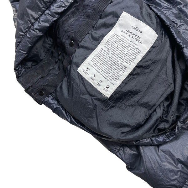Stone Island 2012 Navy Garment Dyed Puffer Jacket - XL