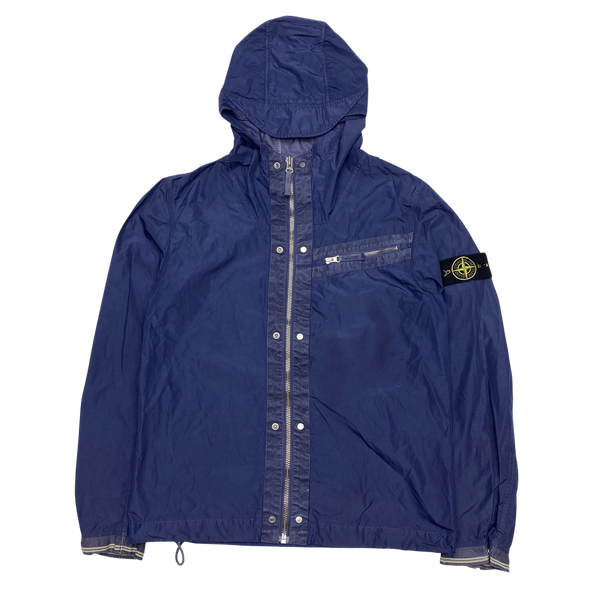 Stone Island 2009 Navy Blue Spalmutura Hooded Jacket