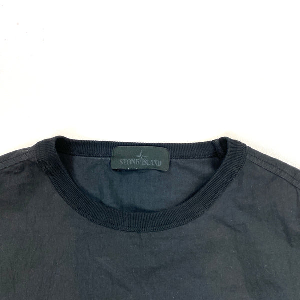 Stone Island Black Ghost Resin Cotton Crewneck