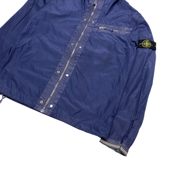 Stone Island 2009 Navy Blue Spalmutura Hooded Jacket