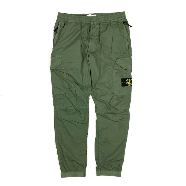 Stone Island Olive Green Cargo Trousers
